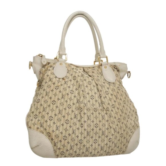LOUIS VUITTON Monogram Mini Lin Croisette Marina PM Bag Beige M95494 Auth 108405 - Picture 1 of 16